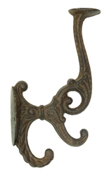 Solid Cast Iron Victorian Coat Hook Set of 2