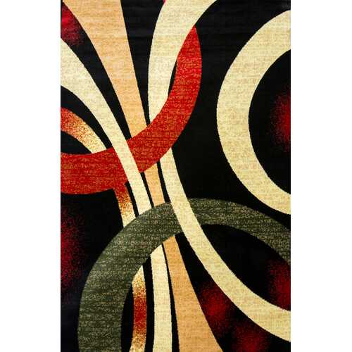 Alida Lopped Multicolor Area Rug 5 ft. by 7 ft.