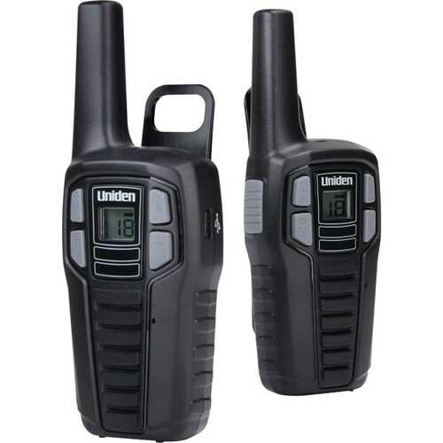 Uniden SX167-2CH 16-Mile 2-Way FRS/GMRS Radios (2 pk; With 6 batteries)
