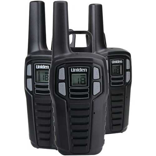 Uniden SX167-3CH 16-Mile 2-Way FRS/GMRS Radios (3 pk; with 9 batteries)
