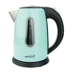 Brentwood Appliances KT-1710BL 1-Liter Stainless Steel Cordless Electric Kettle (Blue)