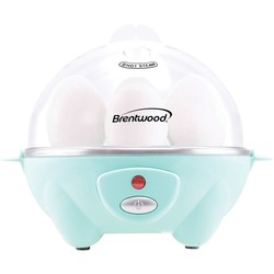 Brentwood Appliances TS-1045BL Electric Egg Cooker with Auto Shutoff (Blue)