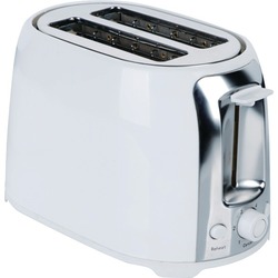Brentwood Appliances TS-292W 2-Slice Cool-Touch Toaster with Extra-Wide Slots (White and Stainless Steel)