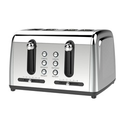Brentwood Appliances TS-446S Extra Wide Slot 4-Slice Toaster