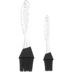 Gourmet By Starfrit 080305-006-NEW1 Silicone Basting Brush, Set of 2