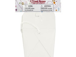 White Party Favor Treat Boxes ( Case of 72 )