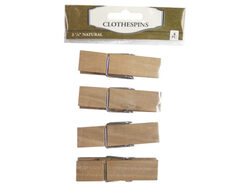 four pack wood clothespins ( Case of 108 )