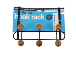 6-Hook Wood and Steel Over The Door Hanging Rack ( Case of 3 )