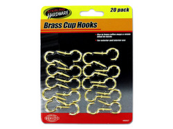Brass Cup Hooks ( Case of 12 )
