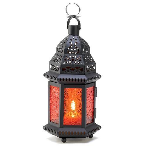 Amber Moroccan Candle Lantern