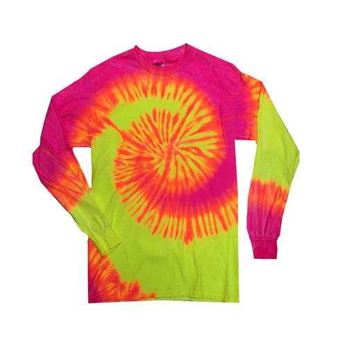 Long Sleeve Tie Dye Assorted Colors Sizes S-3XL