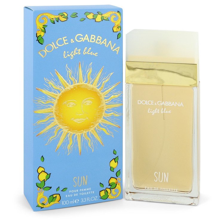 Light Blue Sun by Dolce & Gabbana Eau De Toilette Spray 3.4 oz (Women)