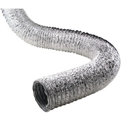 Deflecto Aluminum Flex Duct (5-ply Supurr-flex Ducting; 50ft; Nonretail Bulk) (pack of 1 Ea)