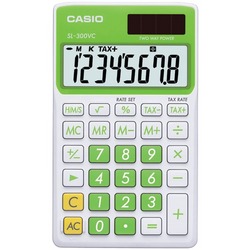 Casio Solar Wallet Calculator With 8-digit Display (green) (pack of 1 Ea)