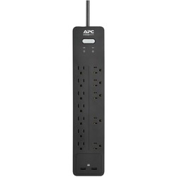 Apc 12-outlet Surgearrest Home And Office Series Surge Protector With 2 Usb Ports, 6ft Cord (pack of 1 Ea)